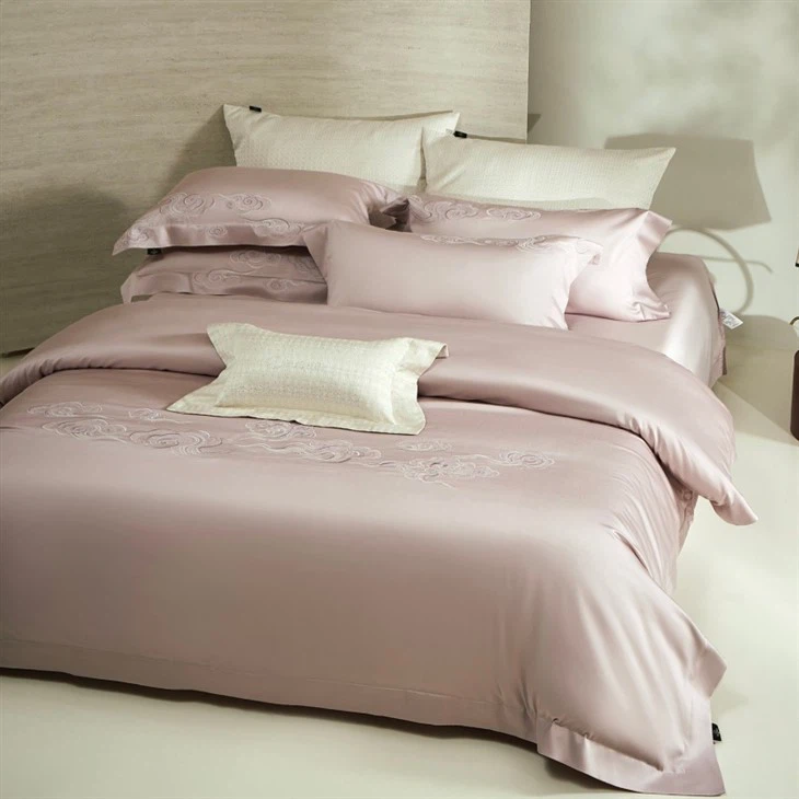 Tencel Embroidered Four-piece Bedding Set suppliers