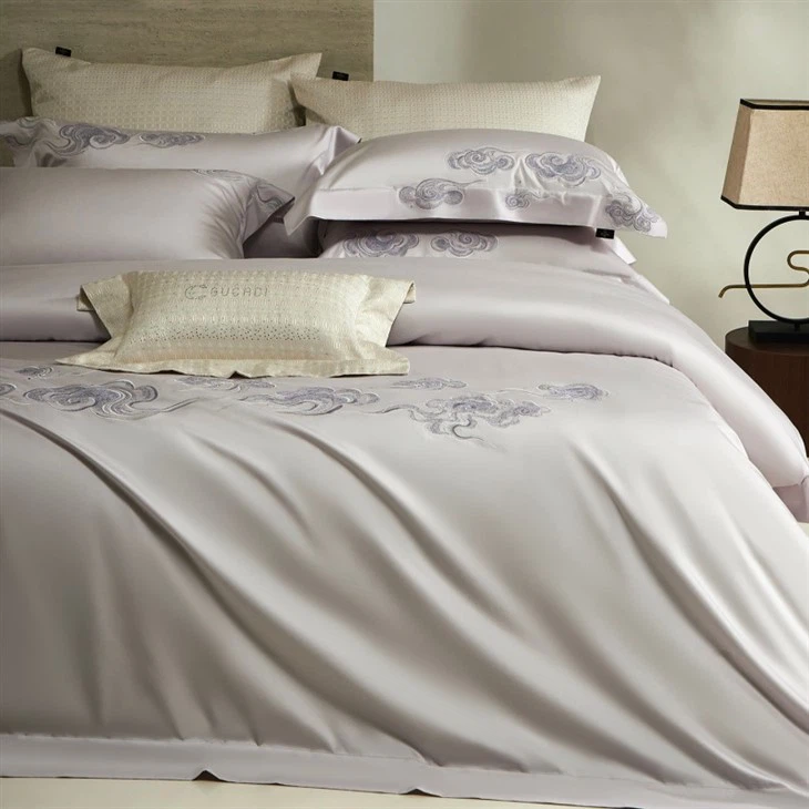 Tencel Embroidered Four-piece Bedding Set manufacturers